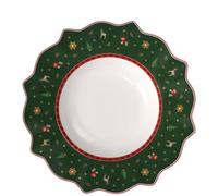 VILLEROY & BOCH Toy's Delight Piatto Fondo Verde 26cm Tavola Natale