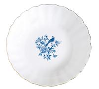 Piatto Fondue PARADISE GARDEN D. 20Cm Bianco Blu Porcellana Easy Life