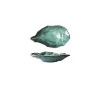 Piatto for ostriche in ceramica da forno, ciotola for snack, ciotola for dessert, piatto for frutta, vassoio for insalata, stoviglie retrò, vassoio for conchiglie di ostriche(8 inch - jade green)
