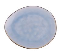 Set 6 Piatto frutta ovale 20,5x17 cm in gres bicolor, The Market