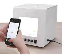Piatto girevole elettrico per fotografia di gioielli,Tavolo luminoso per fotografia,Softbox dimmerabile,Piatto girevole,Velocità regolabile,per fotografia di gioielli, video, scansione 3D 30CM