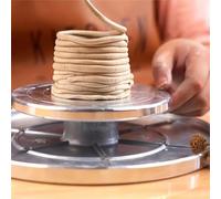 Piatto girevole in ceramica per sforzi creativi, design su entrambi i lati per una visione a 360 gradi (20 cm (sotto i 12 cm)