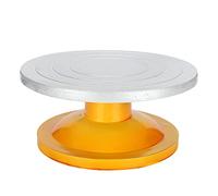 Piatto girevole manuale per tornio da ceramica, piatto girevole per scultura e modellazione dell’argilla, ruota in lega di alluminio da 9,8 pollici con base antiscivolo, ideale per