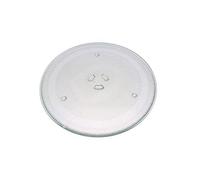 Piatto girevole originale per microonde, in vetro, 255 mm, compatibile con Samsung ME733K, ME73A, ME76V-BBH, MG22M8074AT, MG22M8274AT, MS22M8054AK