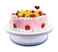 Piatto Girevole per Decorazione Torte, 28 x 7cm, Base Rotante a 360 Gradi per Cuocere Dolci, Fondente, Pasticcini