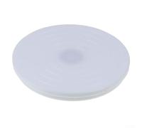 Piatto girevole per decorazione torte in ABS con rotazione a 360 gradi e scala di misurazione per pasticceria precisa (bianco)