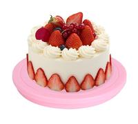 Piatto Girevole per Torte, 2 Pezzi Piatto per Torta Rotante a 360 Gradi, Antiscivolo Piatto per Torta in Plastica, per Cuocere Dolci, Fondente, Decorazione di Torte, Pasticcini, Diametro di 14 cm