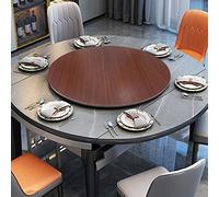 Piatto Girevole Rotante per Tavolo da Pranzo, Piatto di Servizio Centrotavola in Legno, Vassoio Rotante Rotondo, Vassoio da Tavolo Giradischi, Vassoio da Portata Girevole