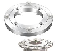 Piatto girevole rotante rotondo, Base della piastra girevole in lega di alluminio Lazy Susan Cuscinetto a sfere for giradischi Argento Dimensioni multiple(70 cm)