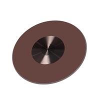 Piatto girevole rotondo in vetro temperato per tavolo da pranzo, rotazione a 360°, base in lega di alluminio resistente