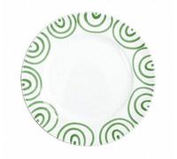 Piatto Gourmet Gmundner Ceramica Verde Fiammeggiata D: 27 Cm / H: 2 Cm