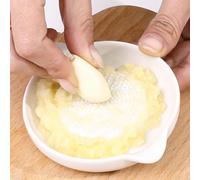 Piatto grattugia in porcellana per grattugiare mele, carote, patate, cipolle, aglio e spezie, forma compatta, ottimizzata per piccoli spazi cucina