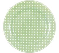 Piatto Greengate DOTTY PALE GREEN Verde Con Pois Bianchi 20 Cm Piatto Per Torta