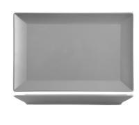 Piatto H&H Osaka 30X20 Grigio Rettangolare In Stoneware