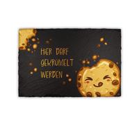 Piatto in ardesia spuntino 20x30 cm antracite da servire RV001 04 briciole