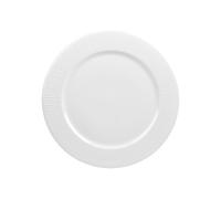 Piatto In Ceramica Bamboo Bianco Piano Cm27,6