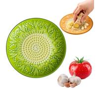 Piatto in ceramica per aglio e pomodoro, grattugia per pomodoro, grattugia per pomodoro, grattugia in ceramica fatta a mano per zenzero, formaggio, wasabi, cipolla, igname, spogliarellista erbe