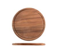 Piatto In Legno Scuro, ø 22,5 Cm H&H