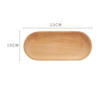Piatto in legno stile vintage per dessert e snack fatto a mano ed eco friendly