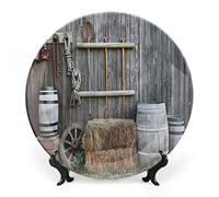 Piatto in porcellana con decoro afro, corpi femminili sexy, design esotico, stampa artistica di donne della savana, piatto in ceramica per decorazioni decorative, 1 piatto e 1 espositore.