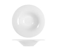Piatto In Porcellana Gourmet Bianco Profond Cm30