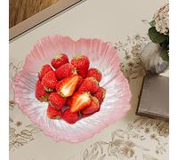 Piatto in vetro a forma di fiore per torte, dessert, per cucina, bancone,