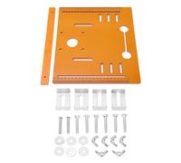 Piatto Inferiore della Guida della Circolare, Piastra di Base per Macchine per Taglio per Progetti di Lavorazione del Legno 28x25 Cm con Taglio e Design del Foro della Macchina