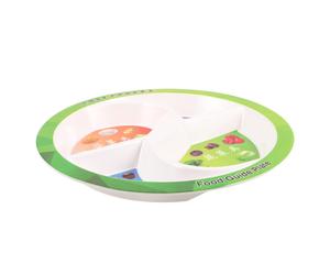 Piatto infrangibile diviso per adulti: piatto per cena a 4 scomparti per i