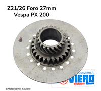Piatto Ingranaggio Frizione Z21/26 Foro 27mm Vespa PX 200