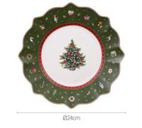 Piatto insalata Villeroy & Boch Christmas Toy’s Delight 24 cm (9,4 pollici) s...