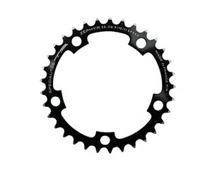 Piatto interno Specialità T.A. Zephyr 7075 Type Shimano Nero
