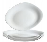 Piatto KADAX, bianco, 6 pezzi