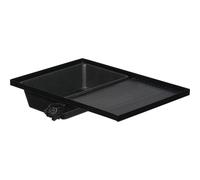 piatto laterale alluminio Trabucco cm 51x36 con bacinella