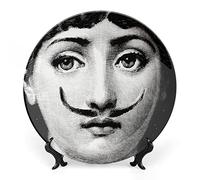Piatto Lina Cavalieri, Piatto Decorativo da Parete, Decorazione da Appendere alla Parete con Piastra Facciale Misteriosa, Staffa Inclusa E Gancio A Molla Speciale,B9,8inch