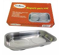 Piatto magnetico in acciaio inox, 240 x 140 mm, antiruggine