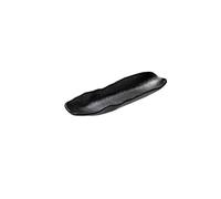 Piatto Melamina Nero Rettangolare cm.26X8,5X3h Le Perle