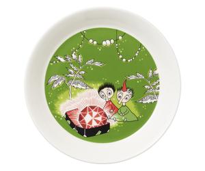 Piatto Moomin Thingumy e Bob and the King's Ruby Verde 17 cm Arabia Nuovo 2018