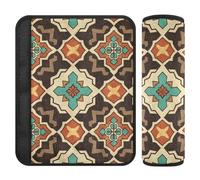 Piatto Motivo Geometrico Croce Maltese 2 pz seggiolino auto Cinture Pads Protegge il collo e le spalle per Sedan Accessorios para carro