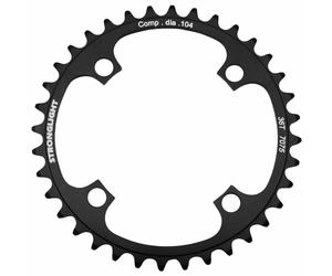 Piatto MTB 4 bracci d.104 stronglight mono 36dts nero in alluminio 7075 - spesso