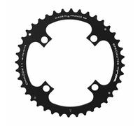 Piatto MTB 4 bracci D.104 TA Chinook doppio-triplo 40T esterno nero in alluminio