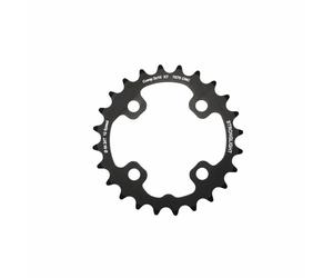 Piatto MTB 4 bracci d.64 per Shimano XT M785 Stronglight doppio 24T interno nero