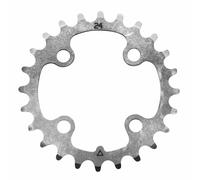 Piatto MTB 4 bracci d.64 stronglight 24 denti triplo interno argento acciaio 8-9