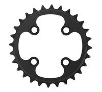 Piatto MTB 4 bracci d.64 ta chinook 28dts interno doppio nero in alluminio per S