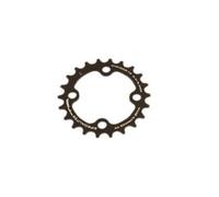 Piatto MTB 4bra d.64 ta chinook 22dts interno doppio nero alluminio per shimano