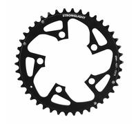 Piatto MTB 5 bracci d.94 stronglight triplo 42 denti nero esterno in alluminio 7