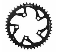 Piatto MTB 5 bracci d.94 stronglight triplo 44 denti nero esterno in alluminio 7