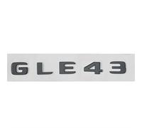 Piatto nero opaco ABS baule posteriore lettere distintivi emblemi adesivo adatto for Mercedes Benz Classe GLE GLE43 AMG 2017+