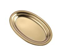 Piatto Ovale In Acciaio Inossidabile, A Forma Di Uovo For Pesce Al Vapore, In Oro For Spaghetti Riso Barbecue(Style8)