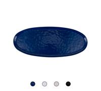 Piatto ovale in melamina, effetto materico, Melamine