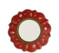 VILLEROY & BOCH Toy's Delight Piatto Pane Rosso 17cm Tavola di Natale